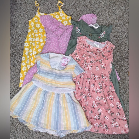 2T Toddler Girl Summer Dress Bundle , Lot 5 Pc Misc Brands - Picture 2 of 10